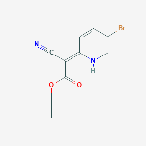 tert-Butyl (5-bromo-2(1H)-pyridinylidene)(cyano)ethanoate