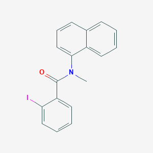 molecular formula C18H14INO B7880576 2-iodo-N-methyl-N-naphthalen-1-ylbenzamide 
