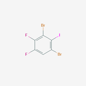 molecular formula C6HBr2F2I B7880666 1,3-Dibromo-4,5-difluoro-2-iodobenzene 