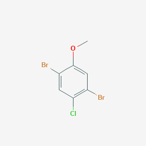 molecular formula C7H5Br2ClO B7880683 2,5-Dibromo-4-chloroanisole 