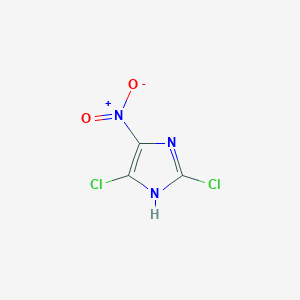 molecular formula C3HCl2N3O2 B7880728 2,5-dichloro-4-nitro-1H-imidazole 