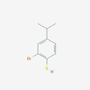 molecular formula C9H11BrS B7880736 2-Bromo-4-isopropylbenzenethiol 