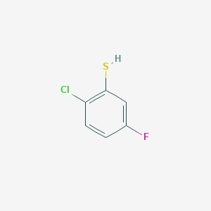molecular formula C6H4ClFS B7880737 2-Chloro-5-fluorobenzenethiol 