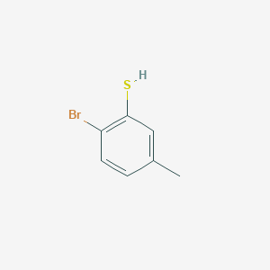 molecular formula C7H7BrS B7880751 2-Bromo-5-methylbenzenethiol 