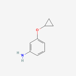 molecular formula C9H11NO B7880776 3-Cyclopropoxyaniline 