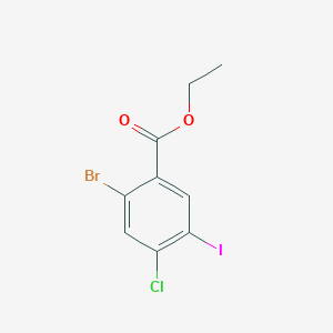 molecular formula C9H7BrClIO2 B7880794 Ethyl 2-Bromo-4-chloro-5-iodobenzoate 