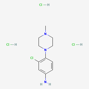 3-Chloro-4-(4-methylpiperazin-1-yl)aniline trihydrochloride