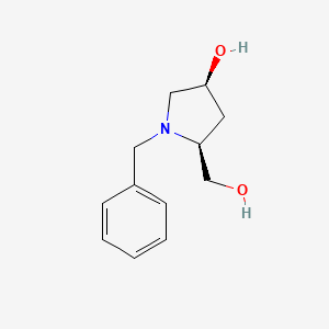 molecular formula C12H17NO2 B7880808 (2S,4S)-Benzyl-4-hydroxy-2-(hydroxymethyl)pyrrolidine CAS No. 942308-58-9