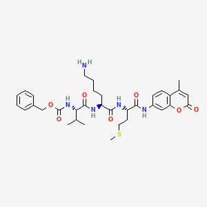 molecular formula C34H45N5O7S B7880889 Z-Val-Lys-Met-AMC 