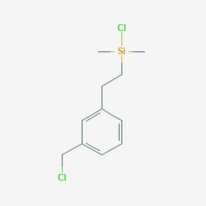 molecular formula C11H16Cl2Si B7880932 Chloro{2-[3-(chloromethyl)phenyl]ethyl}dimethylsilane CAS No. 99349-00-5