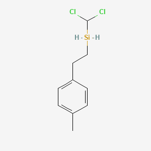 molecular formula C10H14Cl2Si B7880952 (Dichloromethyl)(4-methylphenethyl)silane 