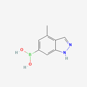 molecular formula C8H9BN2O2 B7881013 4-Methyl-1H-indazole-6-boronic acid 