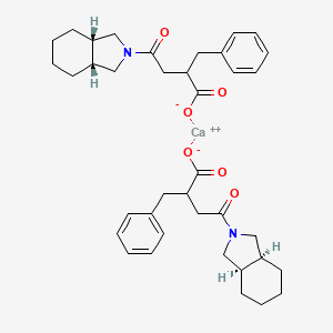 calcium;4-[(3aR,7aS)-1,3,3a,4,5,6,7,7a-octahydroisoindol-2-yl]-2-benzyl-4-oxobutanoate