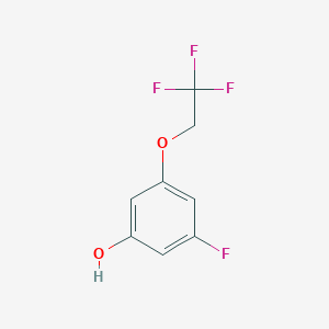 molecular formula C8H6F4O2 B7881056 3-Fluoro-5-(2,2,2-trifluoroethoxy)phenol CAS No. 1026796-69-9