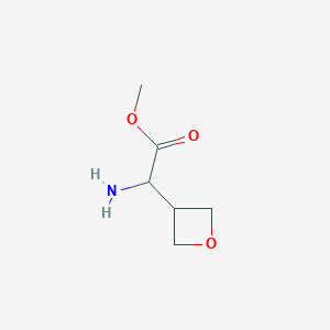 molecular formula C6H11NO3 B7881067 Methyl 2-amino-2-(oxetan-3-yl)acetate CAS No. 394653-44-2