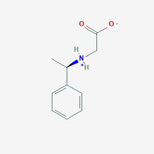molecular formula C10H13NO2 B7881111 2-[[(1R)-1-phenylethyl]azaniumyl]acetate 