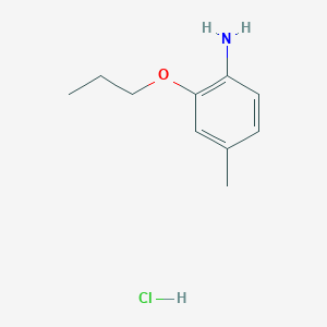 molecular formula C10H16ClNO B7881119 4-Methyl-2-propoxyaniline hydrochloride 