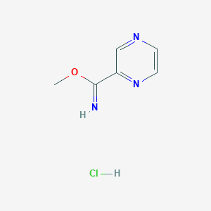 Pyrazine-2-carboximidic acid methyl ester hydrochloride