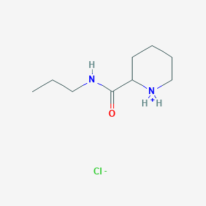 molecular formula C9H19ClN2O B7881151 N-propylpiperidin-1-ium-2-carboxamide;chloride 
