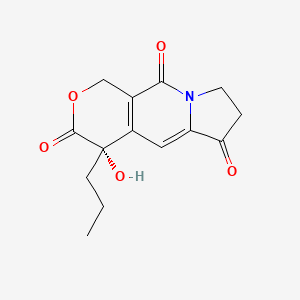 molecular formula C14H15NO5 B7881164 (S)-4-hydroxy-4-propyl-7,8-dihydro-1H-pyrano[3,4-f]indolizine-3,6,10(4H)-trione 