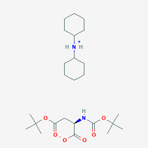 molecular formula C25H46N2O6 B7881224 Boc-D-aspartic acid-beta-tert-butyl ester dicyclohexylammonium salt 