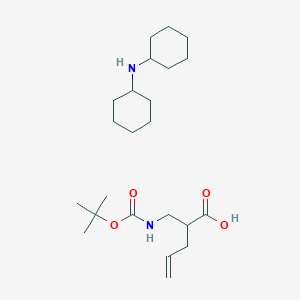 molecular formula C23H42N2O4 B7881324 N-Boc-3-amino-2-allylpropionic acid DCHA salt 