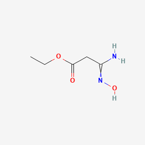 molecular formula C5H10N2O3 B7881372 (N-Hydroxycarbamimidoyl)-acetic acid ethyl ester 
