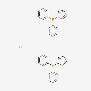 molecular formula C34H30FeP2 B7881503 bis(cyclopenta-2,4-dien-1-yldiphenylphosphane) iron 