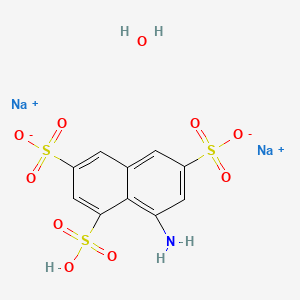 molecular formula C10H9NNa2O10S3 B7881509 8-Aminonaphthalene-1,3,6-trisulfonic acid disodium salt 