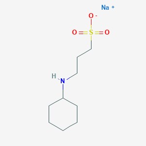 molecular formula C9H18NNaO3S B7881543 sodium;3-(cyclohexylamino)propane-1-sulfonate 