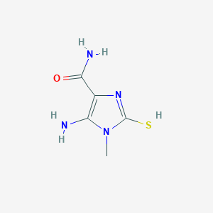 5-amino-1-methyl-2-sulfanylimidazole-4-carboxamide