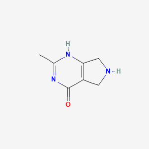 molecular formula C7H9N3O B7881626 2-methyl-1,5,6,7-tetrahydropyrrolo[3,4-d]pyrimidin-4-one 