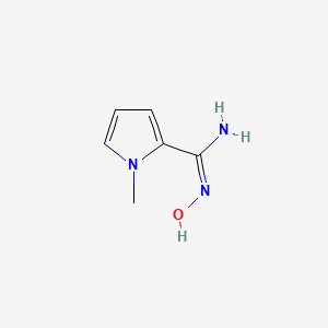 molecular formula C6H9N3O B7881645 1H-pyrrole-2-carboximidamide, N'-hydroxy-1-methyl- 