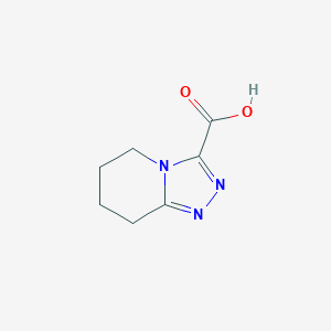 molecular formula C7H9N3O2 B7881733 5,6,7,8-Tetrahydro[1,2,4]triazolo[4,3-A]pyridine-3-carboxylic acid 