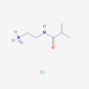 molecular formula C6H15ClN2O B7881854 2-(2-Methylpropanoylamino)ethylazanium;chloride 