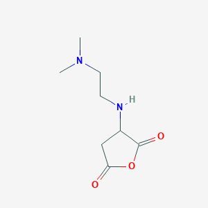 molecular formula C8H14N2O3 B7881855 3-{[2-(Dimethylamino)ethyl]amino}oxolane-2,5-dione 