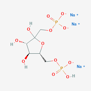 molecular formula C6H11Na3O12P2 B7881924 trisodium;[(3S,4S,5R)-2,3,4-trihydroxy-5-[[hydroxy(oxido)phosphoryl]oxymethyl]oxolan-2-yl]methyl phosphate 