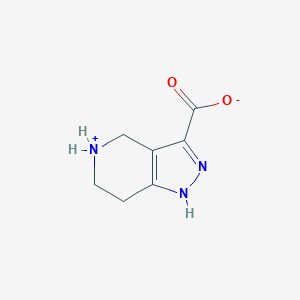 molecular formula C7H9N3O2 B7881995 4,5,6,7-tetrahydro-1H-pyrazolo[4,3-c]pyridin-5-ium-3-carboxylate 