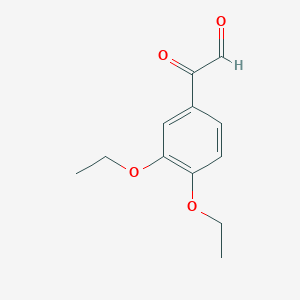 molecular formula C12H14O4 B7882005 2-(3,4-Diethoxyphenyl)-2-oxoacetaldehyde 