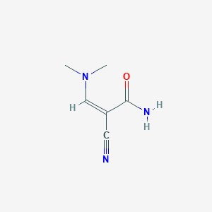 molecular formula C6H9N3O B7882046 (2Z)-2-cyano-3-(dimethylamino)prop-2-enamide 