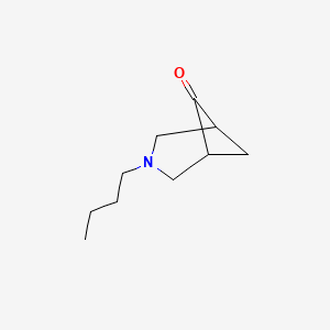 molecular formula C10H17NO B7882099 3-Butyl-3-azabicyclo[3.1.1]heptan-6-one 