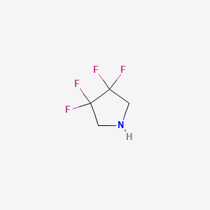 molecular formula C4H5F4N B7882109 3,3,4,4-四氟吡咯烷 
