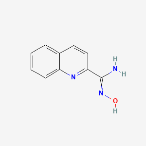 molecular formula C10H9N3O B7882120 N-Hydroxyquinoline-2-carboximidamide 