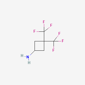3,3-Bis(trifluoromethyl)cyclobutan-1-amine