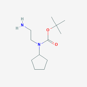 molecular formula C12H24N2O2 B7882132 tert-Butyl (2-aminoethyl)(cyclopentyl)carbamate 