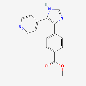 molecular formula C16H13N3O2 B7882187 methyl 4-[5-(pyridin-4-yl)-1H-imidazol-4-yl]benzoate 