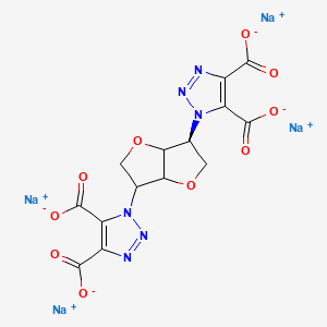 tetrasodium 1-[(6S)-6-(dicarboxylato-1H-1,2,3-triazol-1-yl)-hexahydrofuro[3,2-b]furan-3-yl]-1H-1,2,3-triazole-4,5-dicarboxylate
