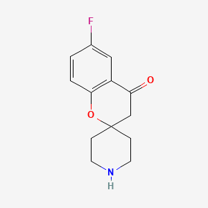 molecular formula C13H14FNO2 B7882270 6-氟螺[色烯-2,4'-哌啶]-4-(3H)-酮 CAS No. 721958-61-8