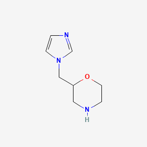 molecular formula C8H13N3O B7882281 2-(1H-Imidazol-1-ylmethyl)-morpholine 3HCl 