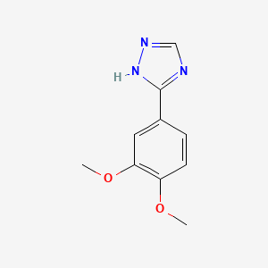 molecular formula C10H11N3O2 B7882315 3-(3,4-Dimethoxyphenyl)-1h-1,2,4-triazole 